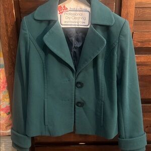 Van Heusen Teal Blazer Coat for Women
